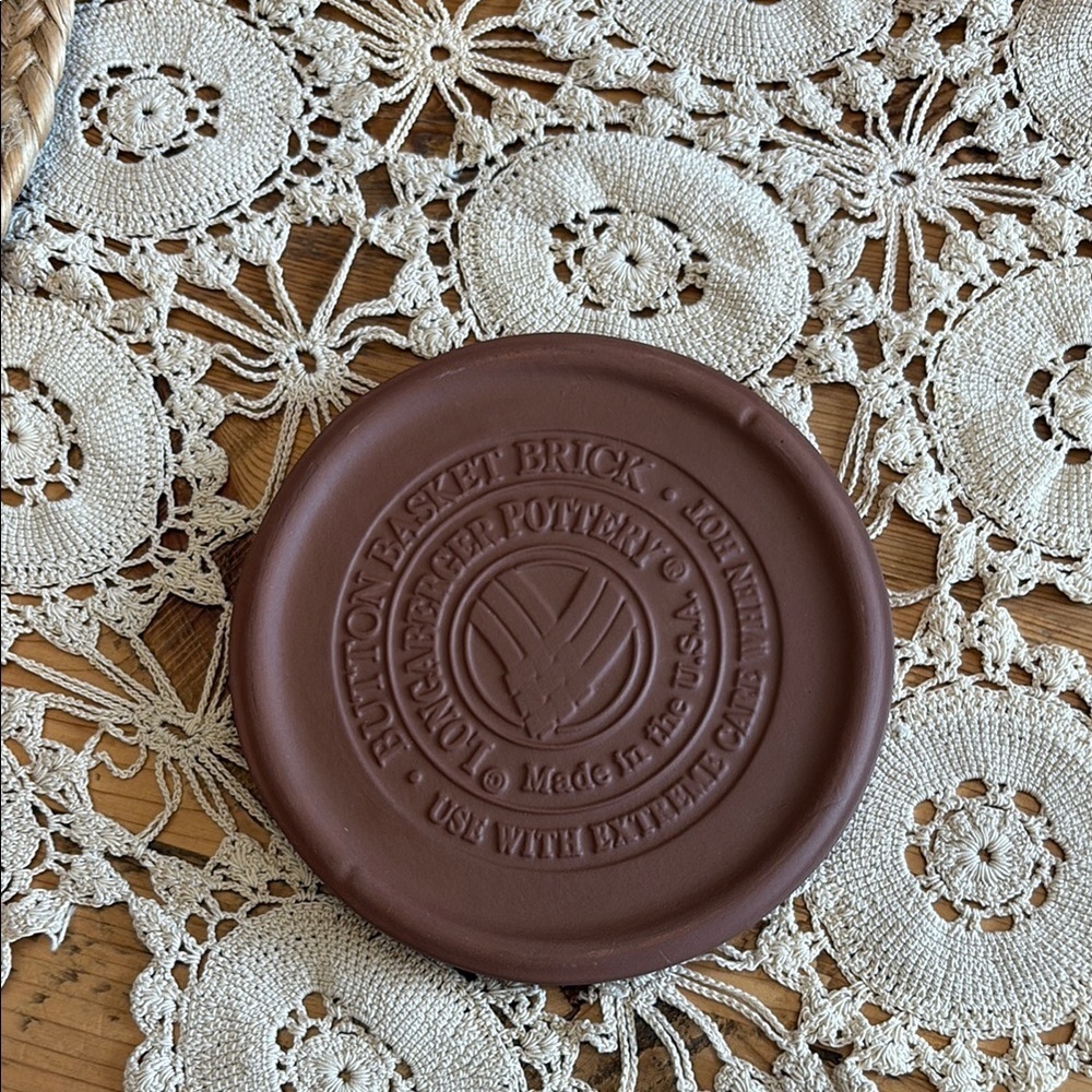 Longaberger Brown Pottery Brick